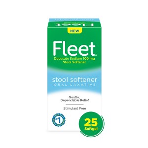 Fleet Stool Softener Oral Laxative Softgels - 25ct - 1 of 4