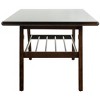 Seth 2 Tier Coffee Table - Walnut/Black Metal - Safavieh - 3 of 4