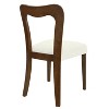 Vynxaria Dining Chair Without Arm£¬Set of 2,Walnut+Beige - 3 of 4