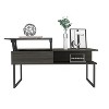 Atlanta Lift Top Coffee Table, One Shelf, Carbon Espresso / Onyx - 4 of 4