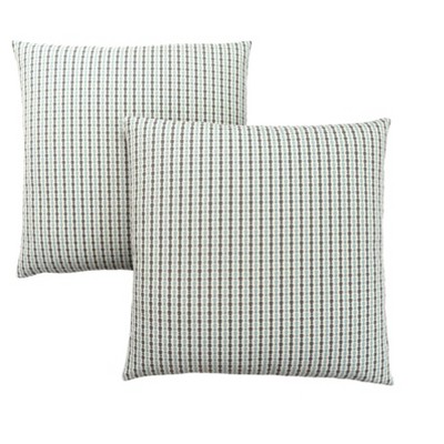 Monarch Specialties Pillows Set Of 2 18 X 18 Square Included Decorative Throw Accent Sofa Couch Bedroom Polyester Hypoallergenic Blue Grey Modern