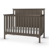 Child Craft Cottage Flat Top Crib, Dresser and Topper Nursery Set, 3-Piece, Includes 4-in-1 Convertible Crib, Dresser and Topper (Dapper Gray) - 3 of 4