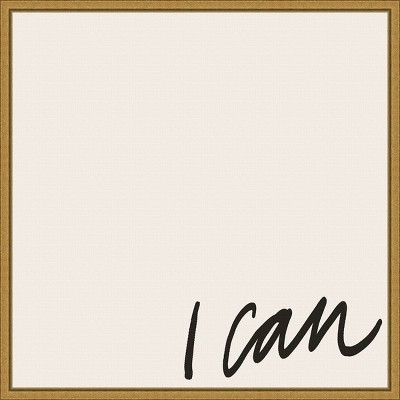16" x 16" Can Will I by Anna Hambly Framed Wall Canvas - Amanti Art