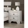 Sapphtopaz Rustic Style Nightstand with 2 Drawers Wooden Night Stand with Round Handles Farmhouse Small Bedside Table for Bedroom,Living Room - 2 of 4