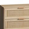 6-Drawers Rattan Storage Cabinet Rattan Drawer,for Bedroom,Living Room - 3 of 4