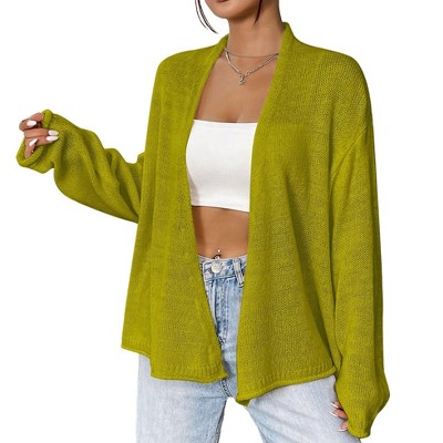 Clearlove Women's Lightweight Cardigan Sweaters Open Front Long Sleeve Casual Loose Thin Cardigans