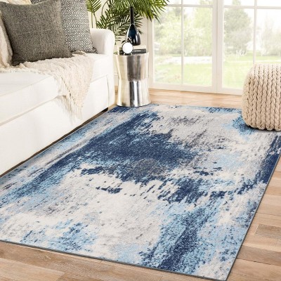 Luxe Weavers Abstract Stripe Brown 4x5 Area Rug : Target