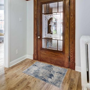 Hauteloom Creighton Blue Marble Rug - 1 of 4