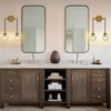 CityFurn 2-Light Modern Bathroom Wall Sconce with Globe Glass - 3 of 4
