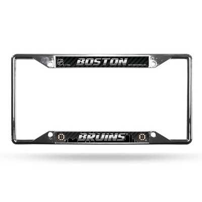 NHL Boston Bruins View Chrome License Plate Frame