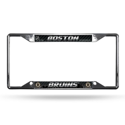 NHL Boston Bruins View Chrome License Plate Frame