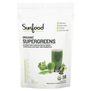 Sunfood Organic Supergreens, 8 oz (227 g) - 1 of 2