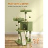 Feandrea 45.3″ H Cat Tree Cat Tower, Multi-Level Cat Play House, Climbing Tree - 3 of 4