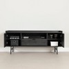 South Shore City Life TV Stand for TVs up to 75" Gray Oak: Laminated Particle Board, Storage Shelves, Modern Design - 3 of 4