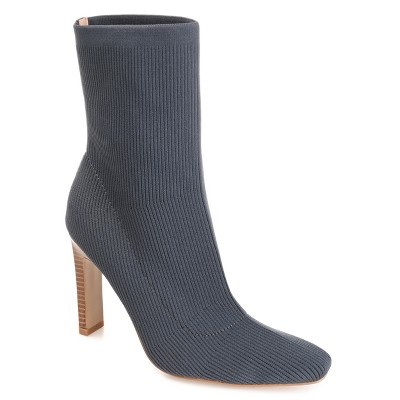 Journee Collection Womens Elissa Pull On Stacked Heel Booties