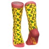 Crazy Dog T-Shirts Tacos And Avocado Women's Novelty Crazy Food Crew Socks,Funny Taco Cozy Dress Socks - 2 of 4