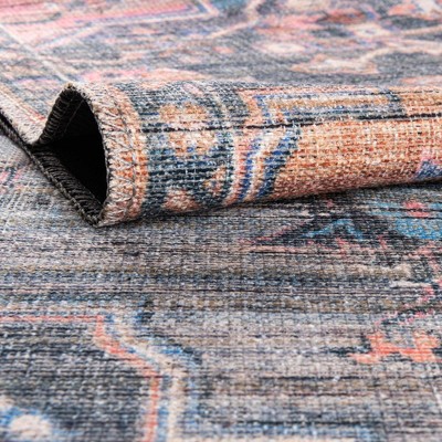 Elysian Multi-Color Floral Synthetic 5x8 Area Rug