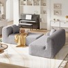 111" Chenille Large L-Shape Modular Sectional Sofa with Two Pillows, High-Density Foam Seating, No Assembly Required - 3 of 4