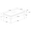 Coaster,Carone Rectangular Glass Top Coffee Table Black and Chrome - 4 of 4