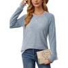 Women's Crewneck Raglan Long Sleeve Saloogoe Tunic Sweatshirts Lightweight Sweaters Fall Fashion Tops 2025 - 3 of 4