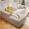 SYFERLORY 108" Cloud Sectional Couch with L-Shape Chaise,4 Seat Modern Modular Sofa with Deep Seat, No Assembly Required - 2 of 4