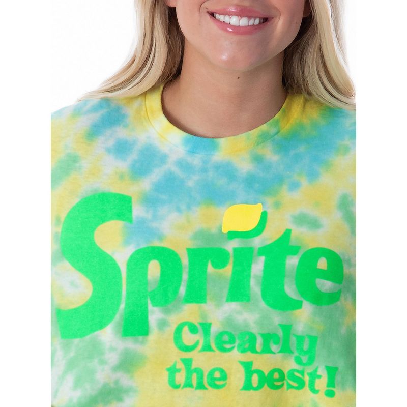 Sprite Clearly The Best Tie Dye Skimmer Womens' Girls T-Shirt, 2 of 6