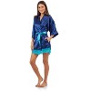 Ashford & Brooks Women's Satin Lace Short Duster Robe - 2 of 4