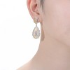 Guili Rhodium Plated and 14K Gold Plated Cubic Zirconia Drop Earrings, Stylish Sparkling Jewelry for Everyday or Special Occasions - 3 of 3