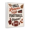 Stupell Industries Fall Leaves & Football, 11" x 14" - 3 of 4
