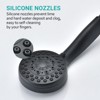 SEVOBAL Shower Faucets, Five-Function Handheld Shower Head with High-Pressure Performance and Flexible Hose, Black, 11.22"*8.66"*3.93" - 2 of 4