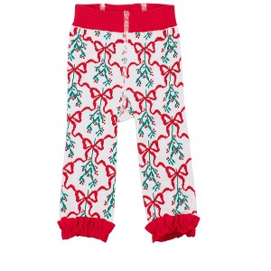 RuffleButts Baby Girls Patterned Footless Ruffle Tights - 1 of 2