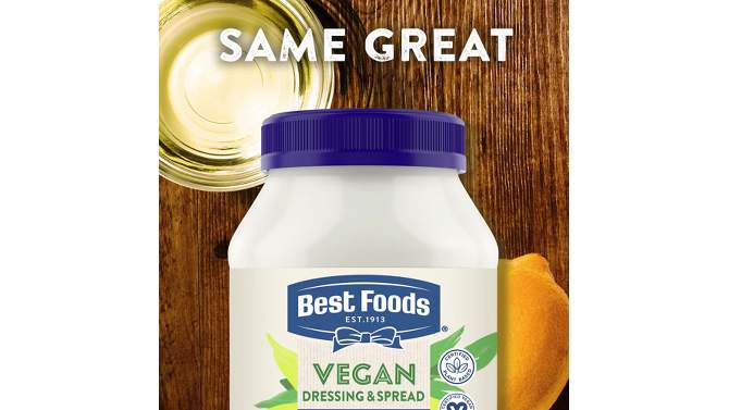 Best Foods Vegan Dressing and Sandwich Spread Carefully Crafted - 24oz, 2 of 8, play video