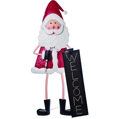 Transpac Metal 48 in. Red Christmas Character Yard Stake