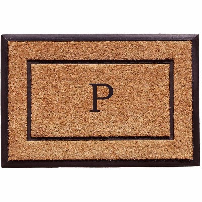 Calloway Mills 101632436P The General Monogram Doormat, 24" x 36", Letter P