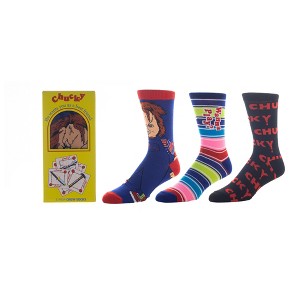 Chucky Doll Crew Socks set 3 pack for men - 1 of 4