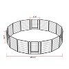 Racxily Heavy Duty Metal Playpen with Door, 31.7"H Dog Fence Pet Exercise Pen for Outdoor, Indoor - 2 of 4