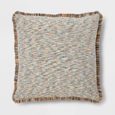 Euro Multi Fringe Jacquard Decorative Throw Pillow - Opalhouse™
