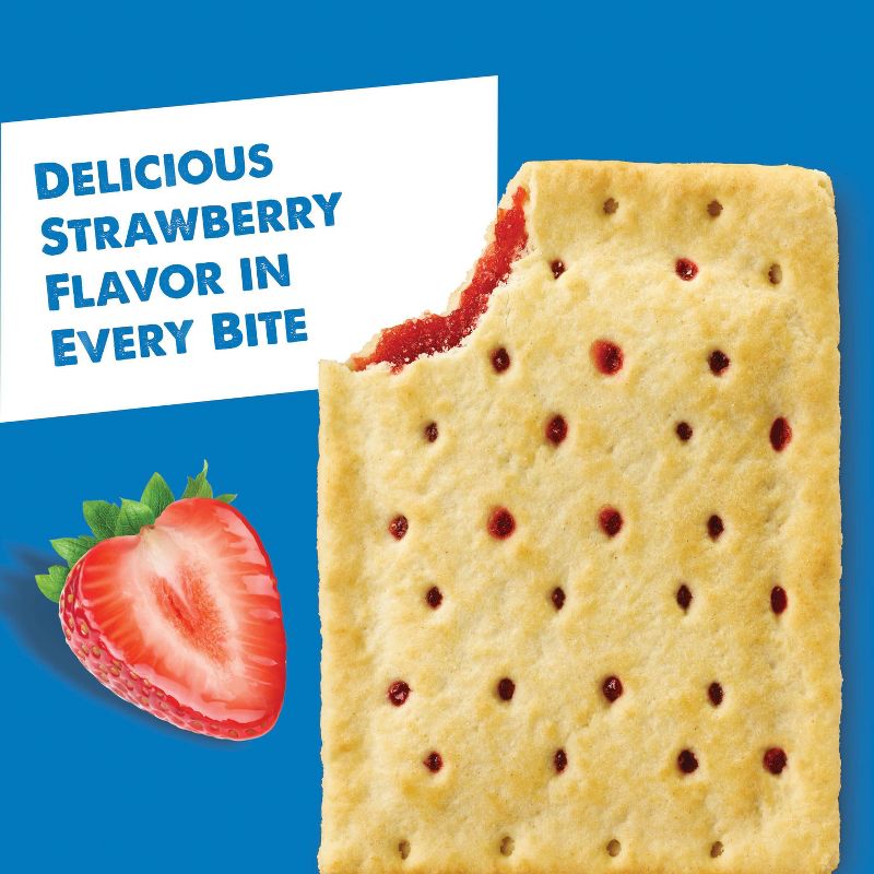 Pop-Tarts Unfrosted Strawberry Pastries - 12ct/20.3oz, 4 of 12