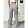 Coolmee Womens Wide Leg Sweat Pants Casual High Waisted Baggy Sweatpants Drawstring Workout Pants with Pockets - 2 of 4