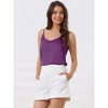 cheibear Women's Satin Cami Top Silky Strap Lounge Pajama Camisole 2025 - 2 of 4