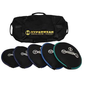 Hyperwear Assortment Workout Sandbag System with Pre-Filled SandBell Assortment Kettlebells 