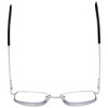 Calabria R754 Mens Rectangular Metal Frame Reading Eyeglasses Matte Black 50 mm - 2 of 2