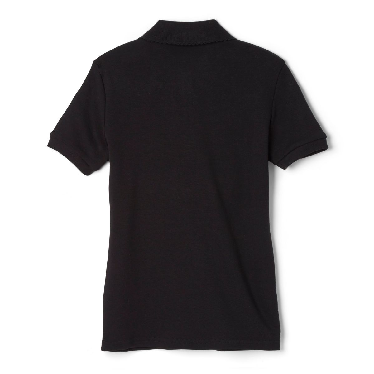 French Toast School Uniform Girls Short Sleeve Fitted Interlock Polo with Picot Collar (Feminine Fit) - thumbnail 2