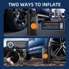 SUGIFT Tire Inflator Portable Air Compressor - Air Pump with Digital Pressure Gauge, LED Light and Auto Shut-Off Function - Cordless Pump - 3 of 4