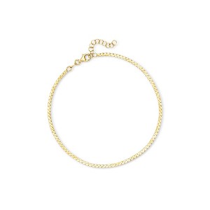 Pure Collection by Ross-Simons Italian 18kt Gold Vermeil Serpentine-Link Anklet Size 9 - 1 of 4