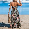 Women's Tropical Flowers Keyhole Maxi Dress - Cupshe - 4 of 4
