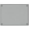 vidaXL Wall-mounted Magnetic Board Black 31.5"x23.6"Â Tempered Glass - 4 of 4