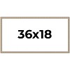 PosterPalooza | Panoramic Minimalist Silver Picture Frame - UV Acrylic, Foam Board Backing, Hanging Hardware - 2 of 4