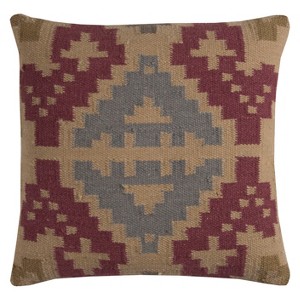 Rizzy Home Southwestern Throw Pillow Red