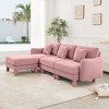 VASIP Boucle Fabric 3-Seater Sofa, Shell-Shaped Armrests & Self-Wrapped Cylindrical Legs, for Living Room & Apartment,Beige - 3 of 4